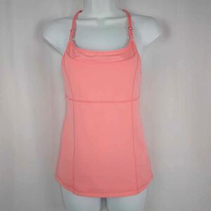 Calvin Klein Performance Women's Racerback Spaghetti Strap Tank Top Pink Sz Sm